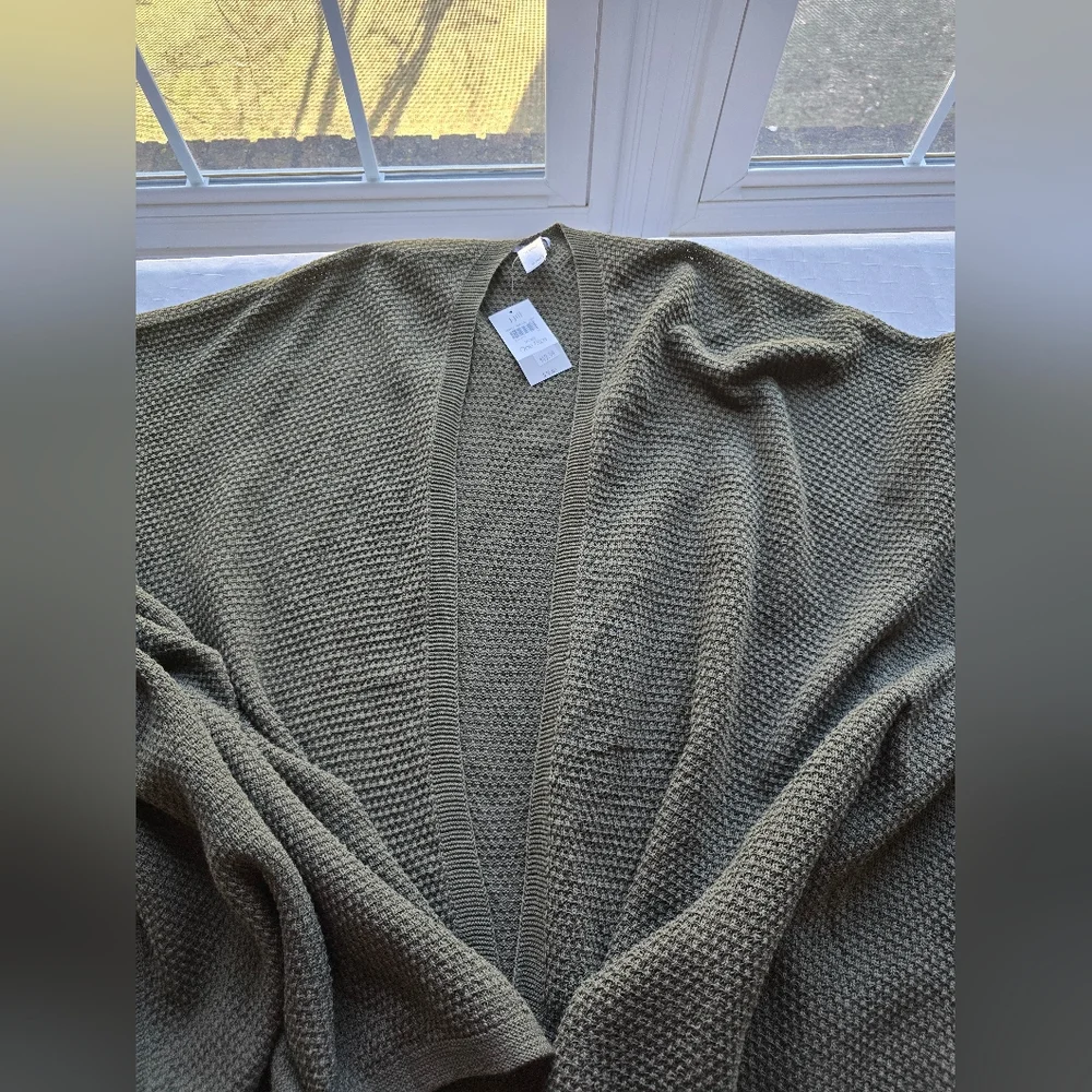 J.‎ Jill Moss Green Women's Prairie Boho Inspired  Poncho